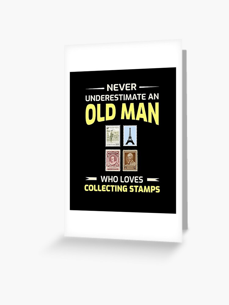 Stamp Collecting Collector Philatelist Old man dad Grandpa Gifts