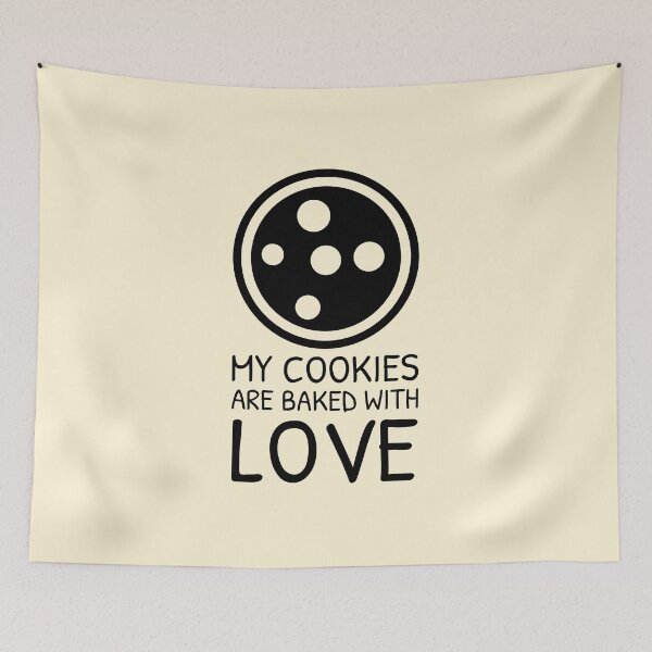 Item preview, Quote for Baking Cookies Baked With Love Outline designed and sold by quoteology.