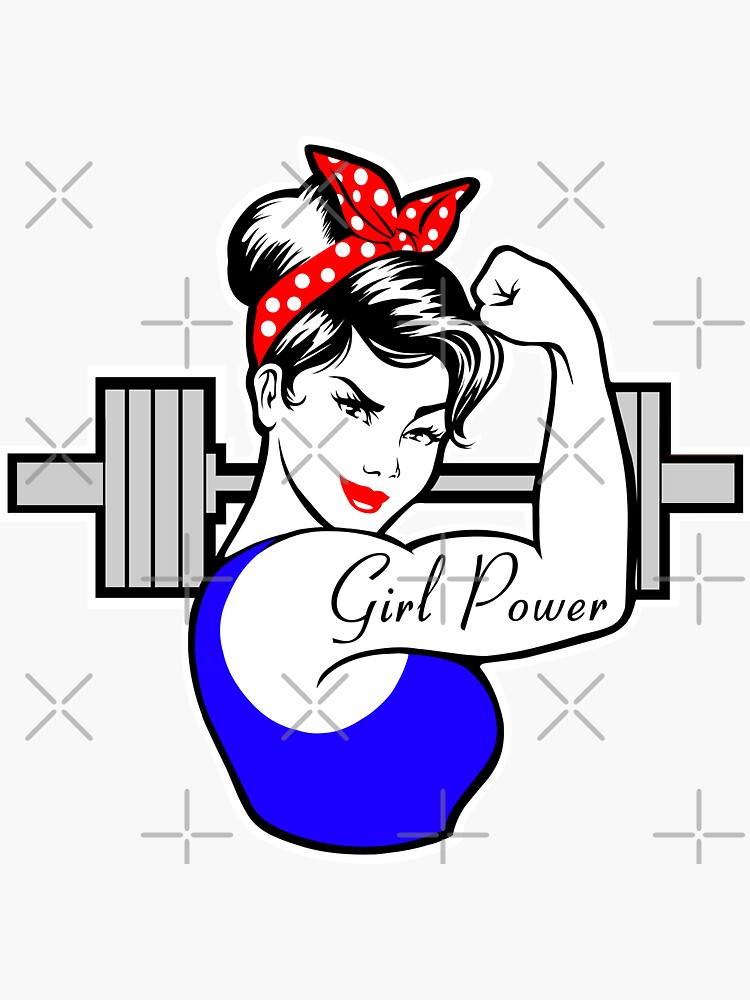 strong-girl-sticker-for-sale-by-timaddisonart-redbubble