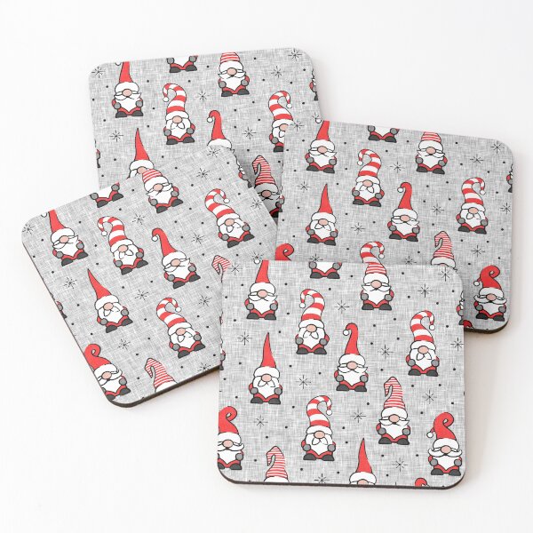 Item preview, Christmas Gnomes - grey designed and sold by littlearrow.