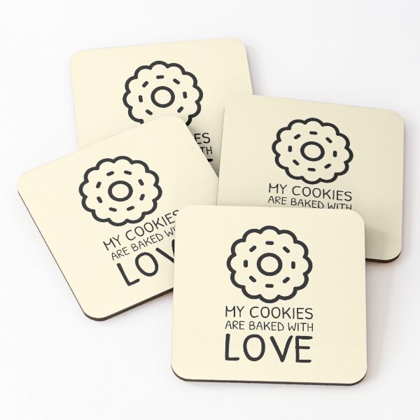 Item preview, Quote for Baking Cookies Baked With Love Biscuit Dessert designed and sold by quoteology.