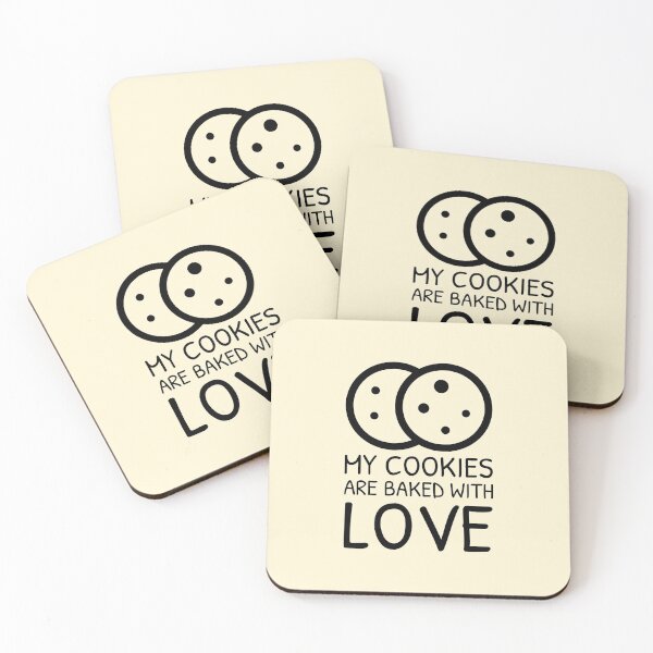 Item preview, Quote for Baking Cookies Baked With Love Two Pieces designed and sold by quoteology.