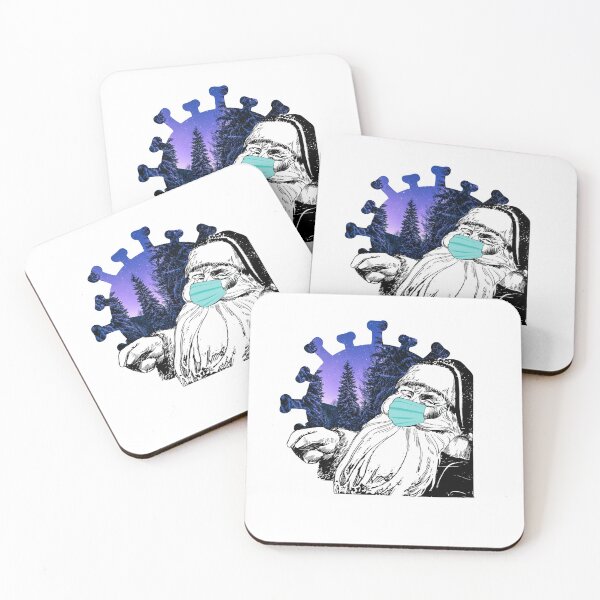 Item preview, Funny Santa Wearing Face Mask Covid Virus designed and sold by ChonccyBoi.