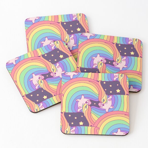 Item preview, Rainbow Unicorn Stars Pattern  designed and sold by CarpeDiemLife.