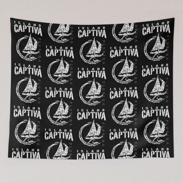 Item preview, Captiva Island Florida, FL, Sailboat Sailing Yacht Nautical Wave Souvenir Gift designed and sold by ArtByBollwitt.
