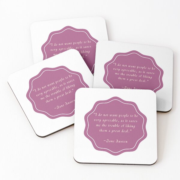 Item preview, Jane Austen Quote designed and sold by Lucinda Theodore.