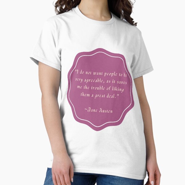 Item preview, Jane Austen Quote designed and sold by Lucinda Theodore.