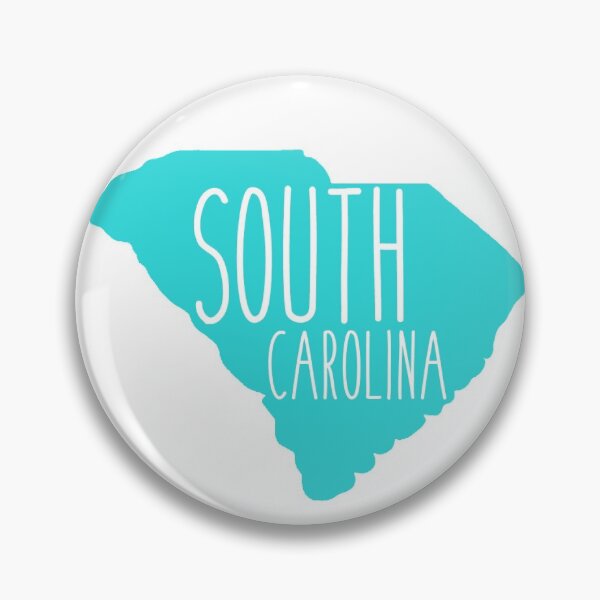 Artikelvorschau, Bundesstaat South Carolina in Aqua - SC Design entworfen und verkauft von Jelene.