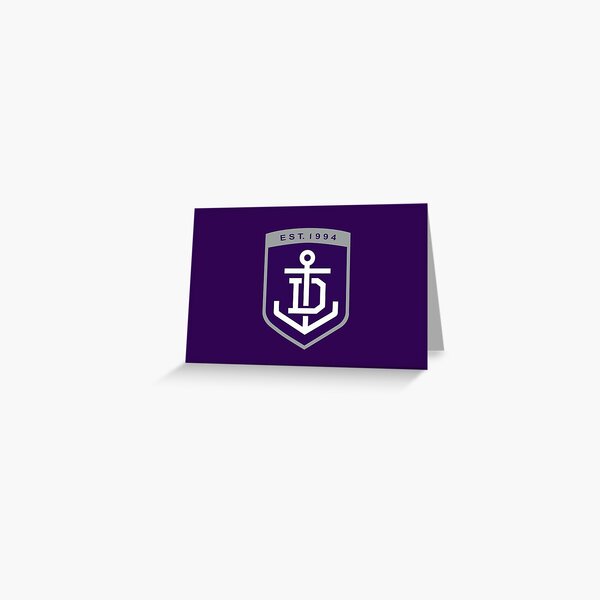 Fremantle Dockers AFL Mask Greeting Card