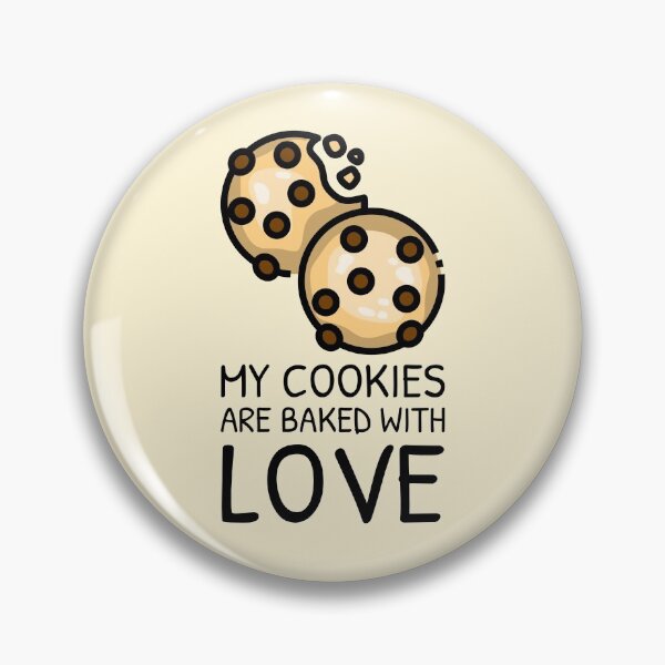 Artikelvorschau, Sprichwort zum Backen von Keksen mit Liebe Schokoladenkeks gebacken entworfen und verkauft von quoteology.