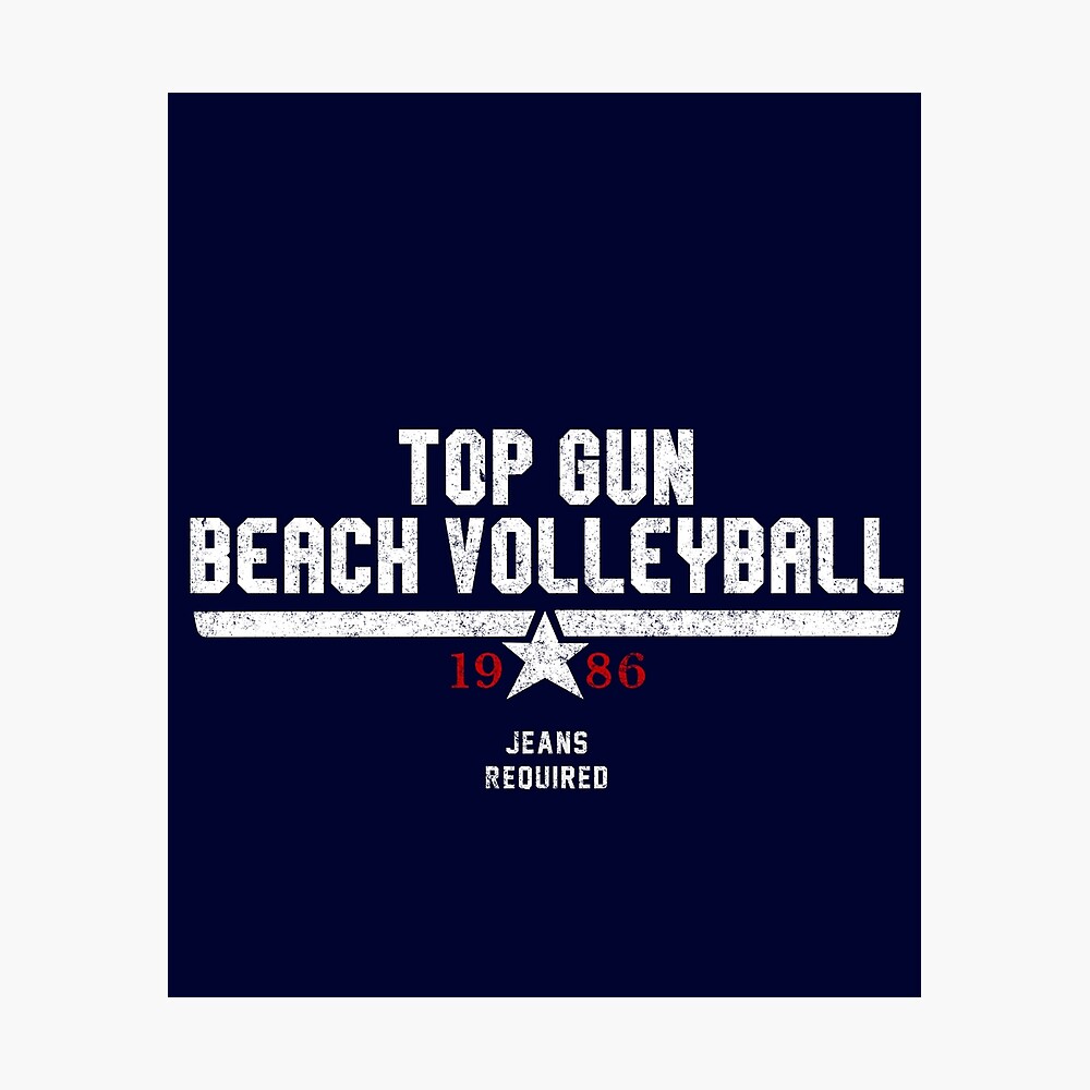 Top Gun Beach Volleyball 1986 - jeans required Essential T-Shirt for Sale  by Primotees