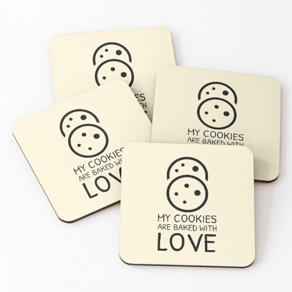 Item preview, Saying for Baking Cookies Baked With Love Cute Pair designed and sold by quoteology.