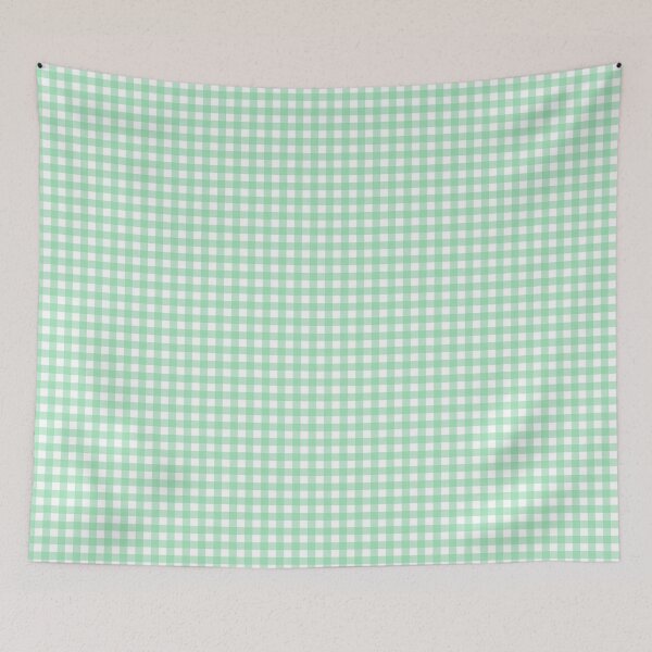 Item preview, Mint Green Gingham Pattern (Small Fine Print) designed and sold by somewhereartsy.