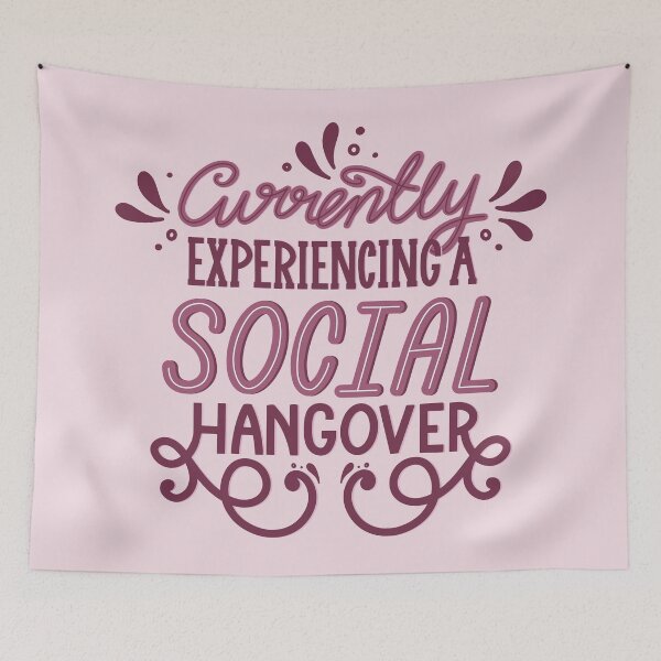 Item preview, Introverted - Social Hangover designed and sold by Kit Cronk.