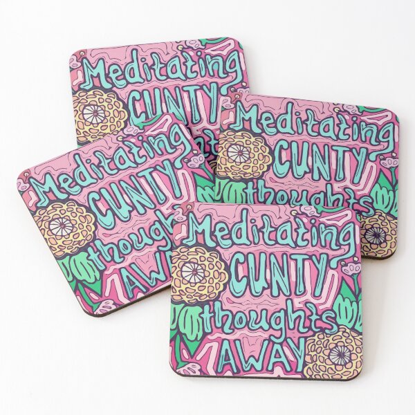Item preview, Meditating Cunty Thoughts Away designed and sold by Christina  Hladnik.
