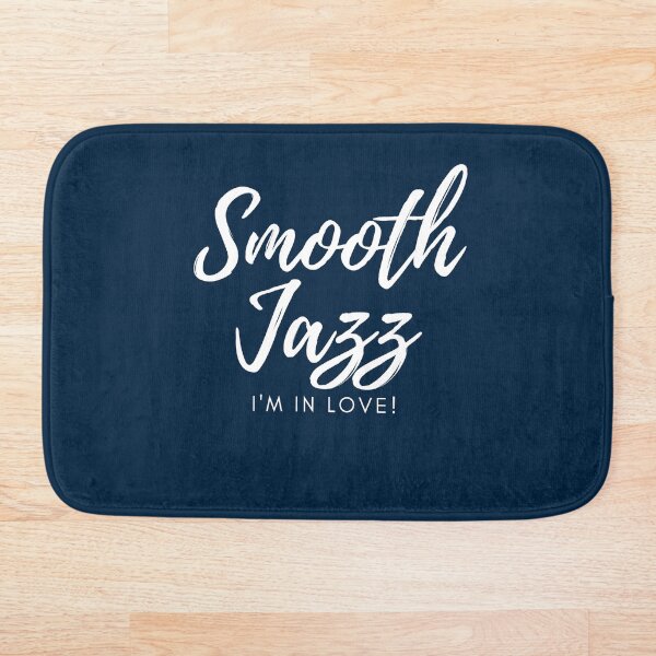 TheCoffeeCupLife: Smooth Jazz I'm in Love Blue Bath Mat