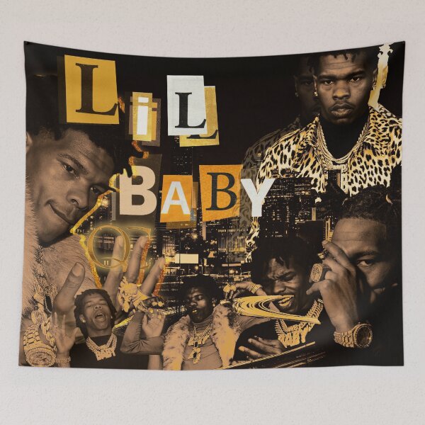 Item preview, Lil Baby | Gold Standard Collage designed and sold by Hays Graphics.