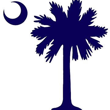 South Carolina Palmetto Moon Sticker