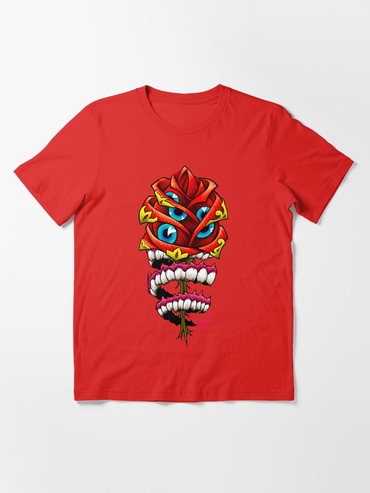 Thumbnail 3 of 7, Essential T-Shirt, Zombie Rose of Voudoon designed and sold by jabwai.