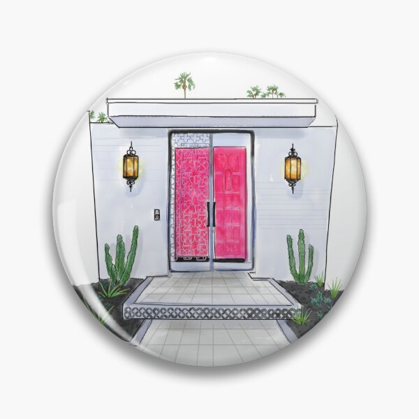 Item preview, Hot Pink Palm Springs Door designed and sold by kschowe.