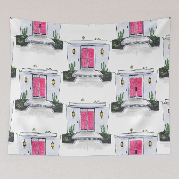 Item preview, Hot Pink Palm Springs Door designed and sold by kschowe.