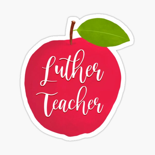 Bright Apple Teacher Life Sticker