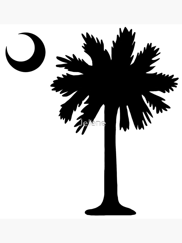 sc-south-carolina-state-flag-palmetto-tree-and-moon-in-black