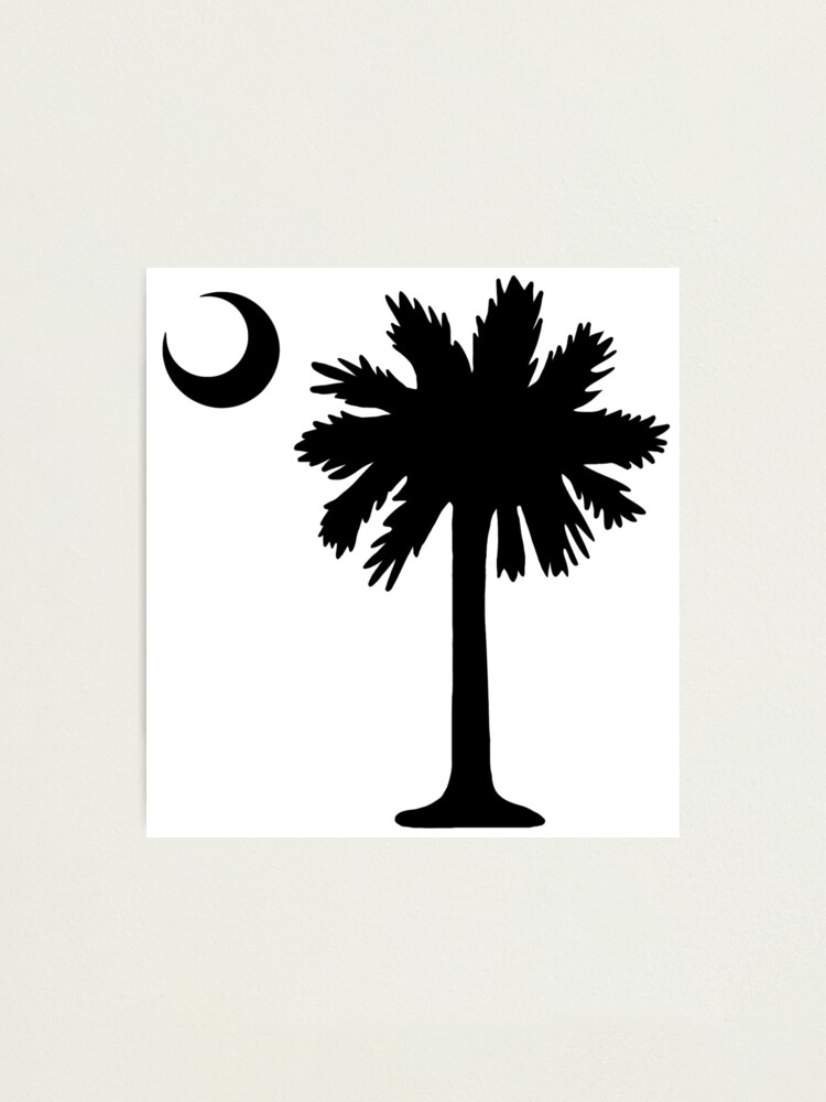 Vintage South Carolina Flag Palmetto Moon Poster