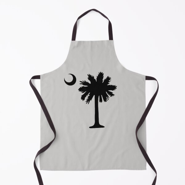 Item preview, SC South Carolina State Flag Palmetto Tree and Moon in Black designed and sold by Jelene.