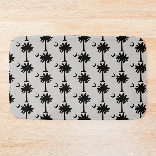 Item preview, SC South Carolina State Flag Palmetto Tree and Moon in Black designed and sold by Jelene.