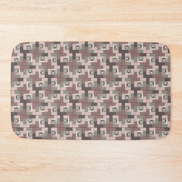 Item preview, Brown Geometric Brick Design designed and sold by shadowbright.