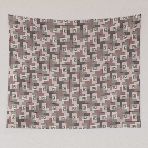 Item preview, Brown Geometric Brick Design designed and sold by shadowbright.