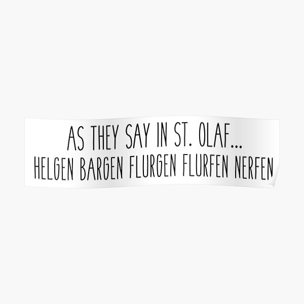 Rose Nylund - Golden Girls - St. Olaf - Funny Quotes Poster