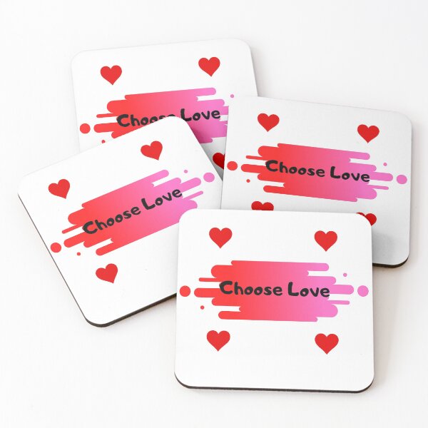 Item preview, Choose Love Red and Pink Design designed and sold by kindryb.