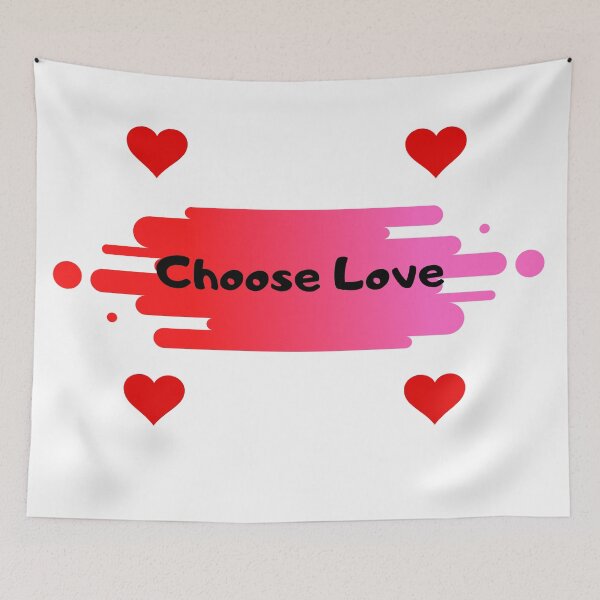 Item preview, Choose Love Red and Pink Design designed and sold by kindryb.