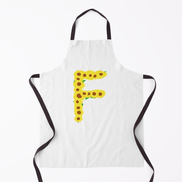 Item preview, Sunflowers Initial Letter F (White Background) designed and sold by ArtByLM.