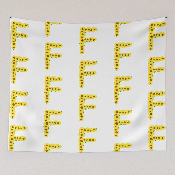 Item preview, Sunflowers Initial Letter F (White Background) designed and sold by ArtByLM.