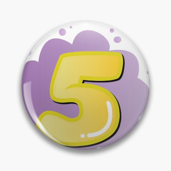 Item preview,  colorful numbers colorful background number 5 designed and sold by adee1122.