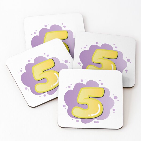Item preview,  colorful numbers colorful background number 5 designed and sold by adee1122.
