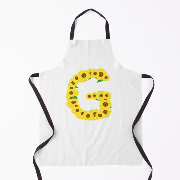 Item preview, Sunflowers Initial Letter G (White Background) designed and sold by ArtByLM.