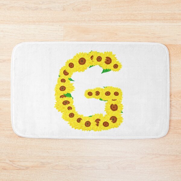 Item preview, Sunflowers Initial Letter G (White Background) designed and sold by ArtByLM.
