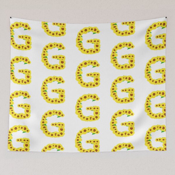 Item preview, Sunflowers Initial Letter G (White Background) designed and sold by ArtByLM.
