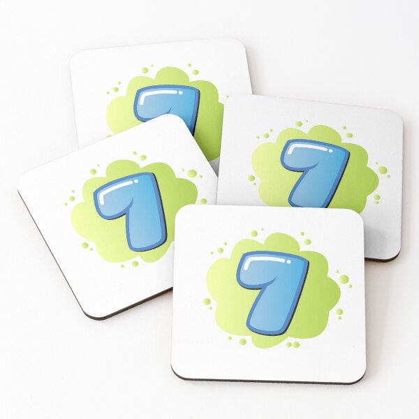 Item preview,  colorful numbers colorful background number 7 designed and sold by adee1122.
