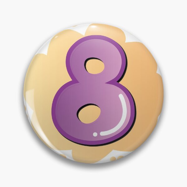 Item preview,  colorful numbers colorful background number 8 designed and sold by adee1122.