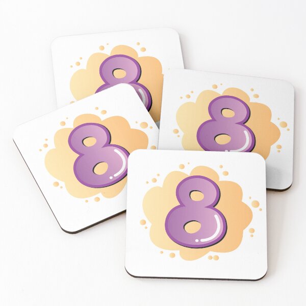 Item preview,  colorful numbers colorful background number 8 designed and sold by adee1122.