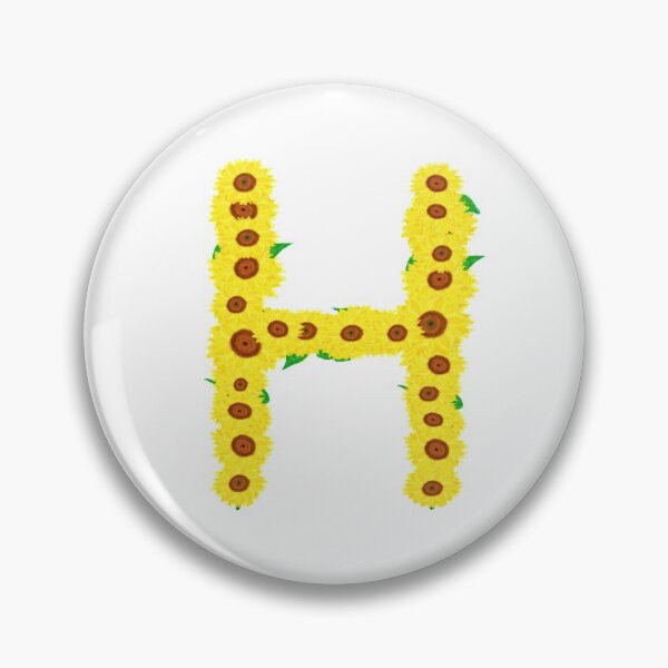 Item preview, Sunflowers Initial Letter H (White Background) designed and sold by ArtByLM.
