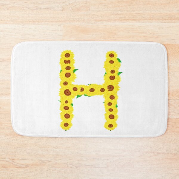 Item preview, Sunflowers Initial Letter H (White Background) designed and sold by ArtByLM.