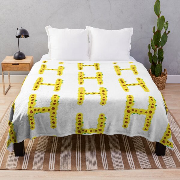 Item preview, Sunflowers Initial Letter H (White Background) designed and sold by ArtByLM.