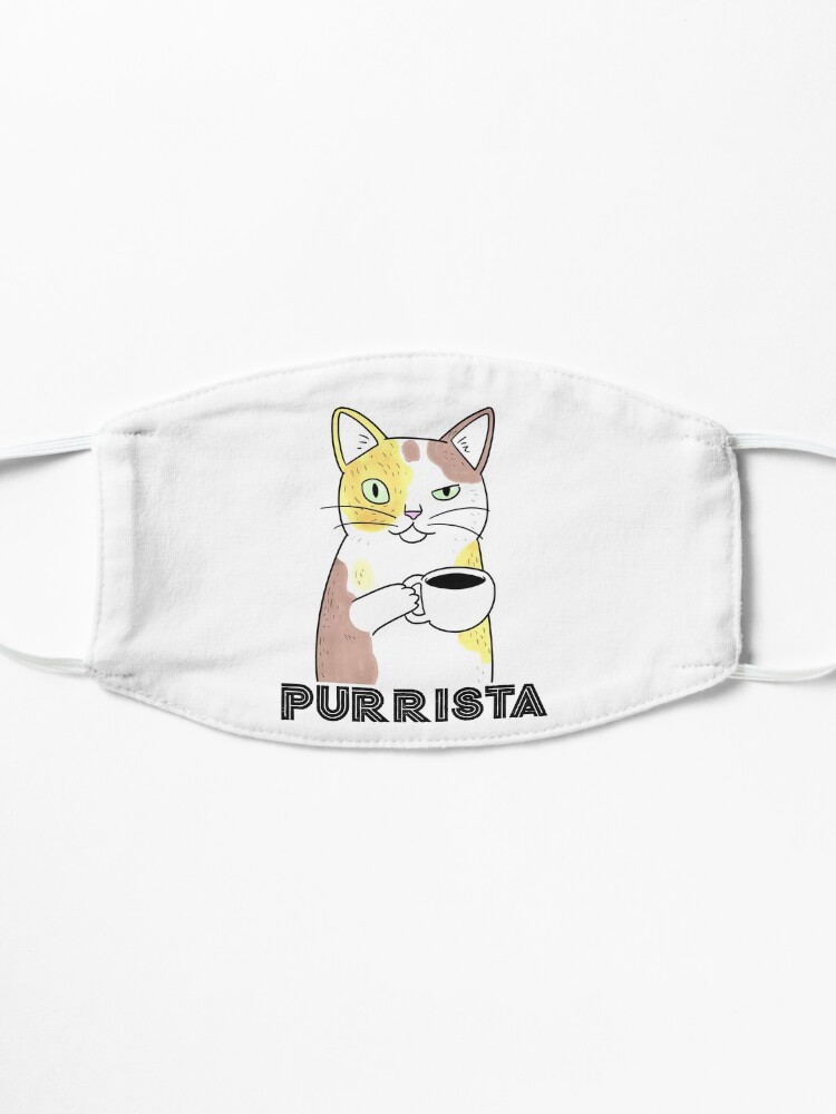 Alternate view of Coffee Cat Barista Purrista Mask