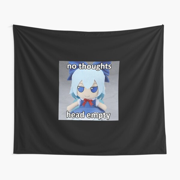No Thoughts Head Empty Tapestries | Redbubble